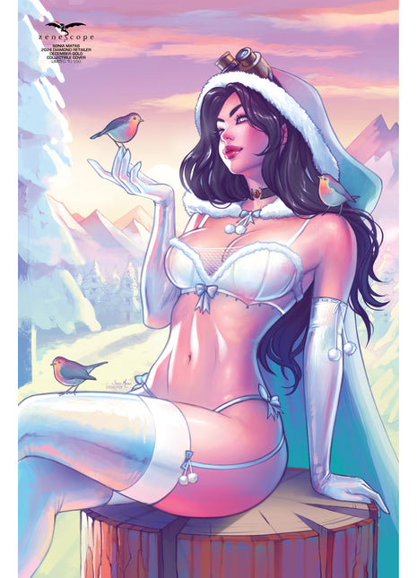 Sonia Matas - 2024 Diamond Retailer December Gold Collectible Cover - LE 150 - Zenescope Entertainment Inc