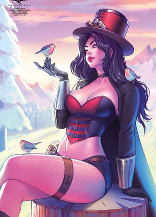 CGC 9.6 - Sonia Matas- 2024 Diamond Retailer December Silver Collectible Cover -  LE 250 - Zenescope Entertainment Inc