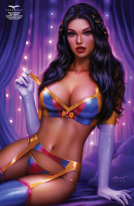 Sun Khamunaki - 2024 March Leather Lace & Latex Collectible Cover - LE 299 - Zenescope Entertainment Inc