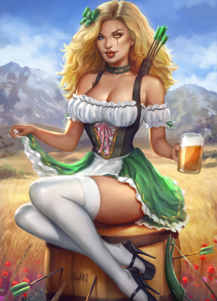 Sun Khamunaki - Oktoberfest Art Print