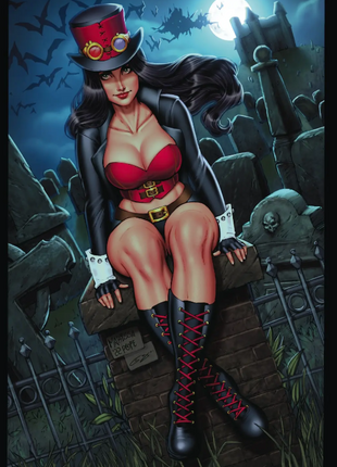 Marissa Pope - Featured Character Van Helsing Graveyard - Art Print - Zenescope Entertainment Inc