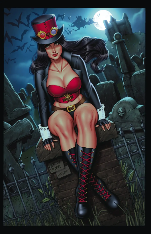 Marissa Pope - Featured Character Van Helsing Graveyard - Art Print - Zenescope Entertainment Inc