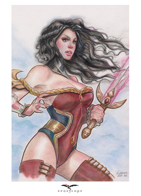 Cris Delara - Skye Mini Art Print - Zenescope Entertainment Inc