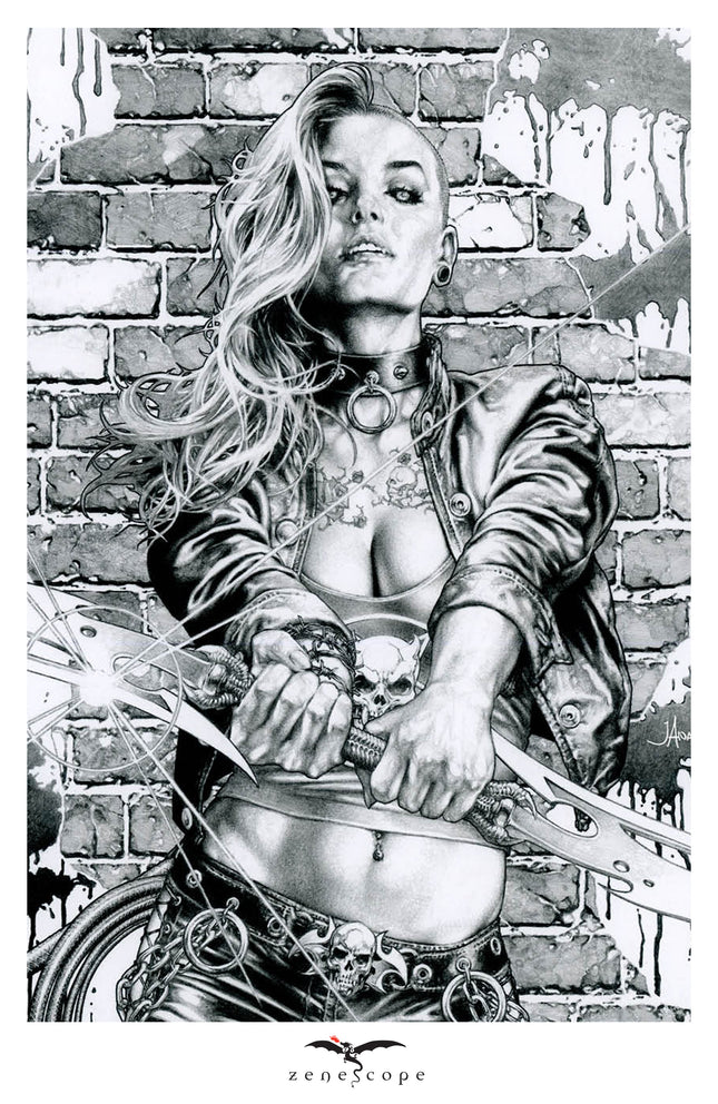 J Anacleto - 2025 May Featured Character - Hellchild Mini Art Print - Zenescope Entertainment Inc
