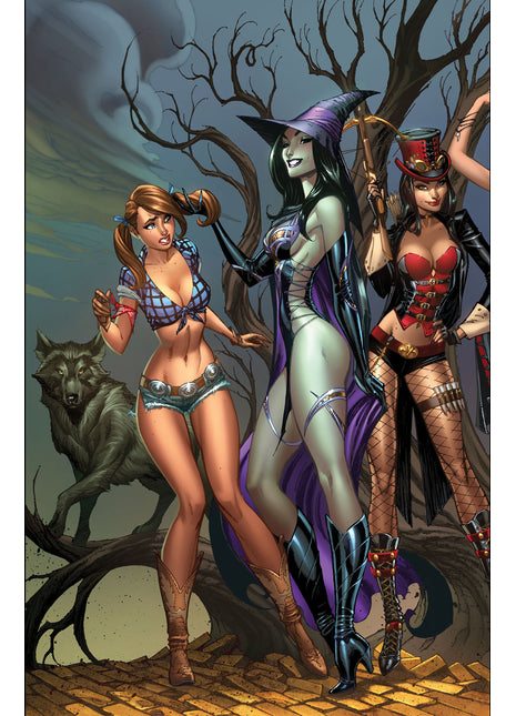 J. Scott Campbell - Grimm Fairy Tales 100 Connecting Legacy Mini Art Print #1 - Zenescope Entertainment Inc