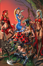 J. Scott Campbell - Grimm Fairy Tales 100 Connecting Legacy Mini Art Print Set 2-4 - Zenescope Entertainment Inc
