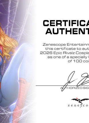 Eric Basaldua - 2026 Epic Rivalz VIP Bundle #2 Gold w/ Challenge Coin & Certificate - LE 25 - Zenescope Entertainment Inc
