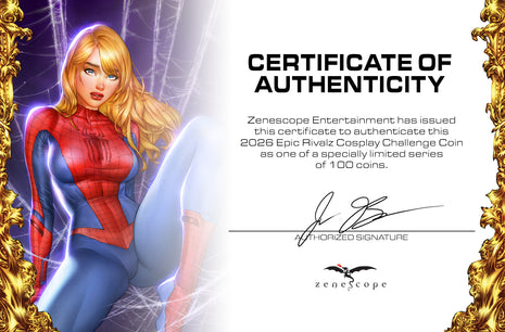 Eric Basaldua - 2026 Epic Rivalz VIP Bundle #2 Gold w/ Challenge Coin & Certificate - LE 25 - Zenescope Entertainment Inc