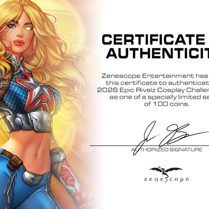 Certificate of Authenticity - Zenescope Entertainment Inc