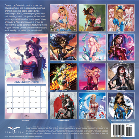 Zenescope Regular 2026 Calendar - Zenescope Entertainment Inc