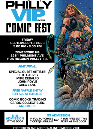 THE 2026 VIP HUNTINGDON VALLEY COMIC FEST