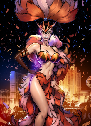 Ale Garza - Vegas Vixen February - Metal Card - Zenescope Entertainment Inc
