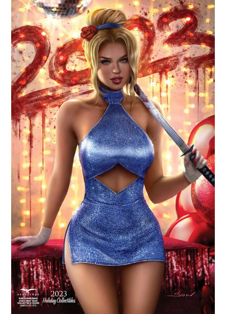 Sun Khamunaki - 2023 New Year Collectible Cover - LE 375 - RHDAGE Pick AA2 - Zenescope Entertainment Inc