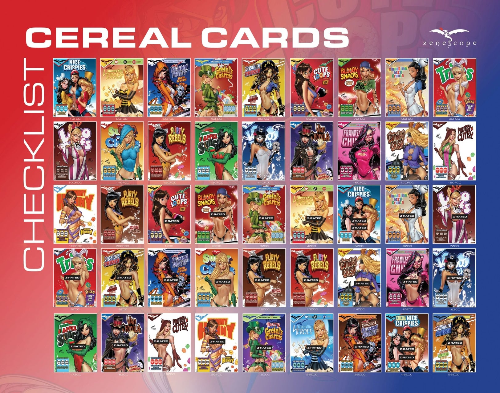 Cereal Trading Card Pack Shop Zenescope Zenescope Entertainment Inc