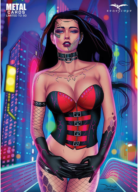 Derlis Santacruz - July 2023 Featured Artist Metal Card Set - LE 50 - 23JUL-FAMCS - Zenescope Entertainment Inc