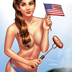 Derlis Santacruz - July 2023 VIP Metal Card - LE 50 - 23JULVIPMC - Zenescope Entertainment Inc