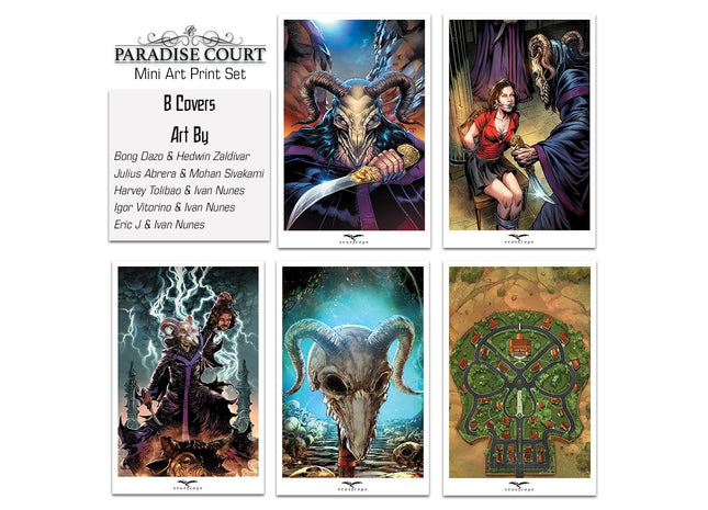 Paradise Court Mini Art Print - A, B, and C Cover Sets - 23PARMAPS-B - Zenescope Entertainment Inc