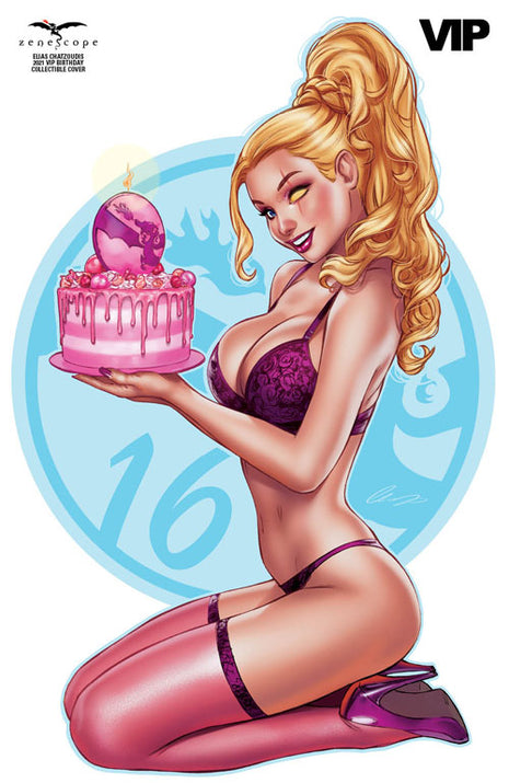 Elias Chatzoudis - 2021 VIP Birthday Collectible Cover - Zenescope Entertainment Inc