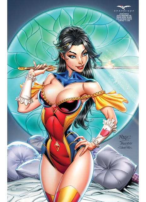 John Royle - 2023 Diamond Retailer April Silver Collectible Cover - LE 299 - Zenescope Entertainment Inc
