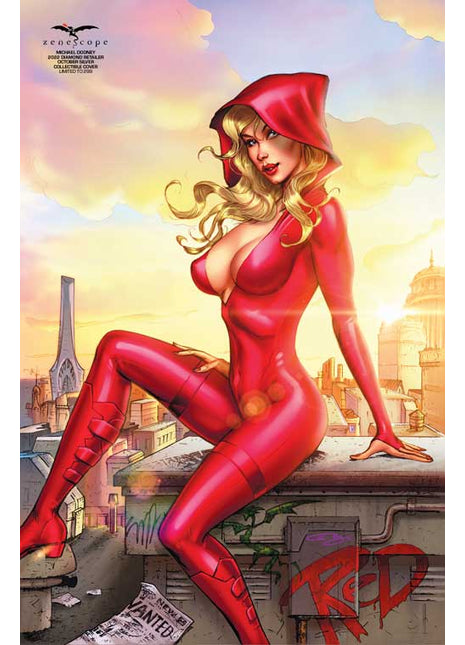 Michael Dooney - 2022 Diamond Retailer October Silver Collectible Cover - LE 299 - Zenescope Entertainment Inc