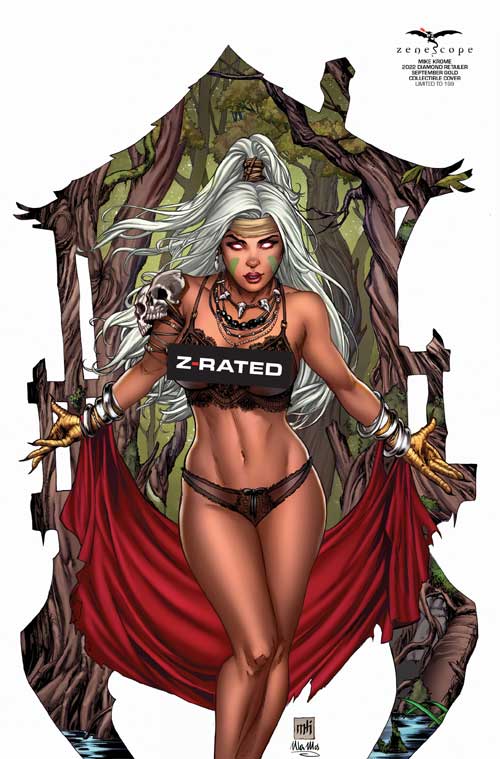 Mike Krome - 2022 Diamond Retailer September Gold Collectible Cover - LE 199 - Zenescope Entertainment Inc