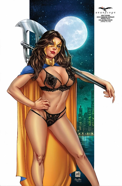 Mike Krome - 2023 Diamond Retailer March Gold Collectible Cover - LE 199 - Zenescope Entertainment Inc