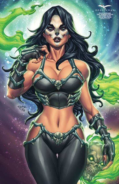 2022 Diamond Retailer November Silver Collectible Cover - Paolo Pantalena, Chuck Michael Obach - LE 299 - Zenescope Entertainment Inc