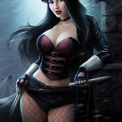 Pierluigi Abbondanza - 2023 Diamond Retailer May Silver Collectible Cover - LE 299 - Zenescope Entertainment Inc