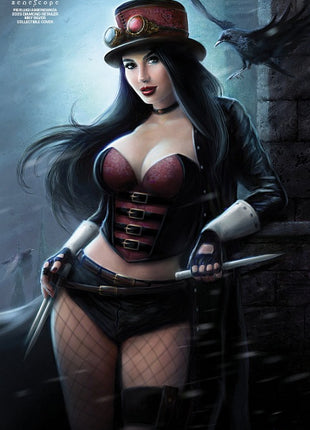 Pierluigi Abbondanza - 2023 Diamond Retailer May Silver Collectible Cover - LE 299 - Zenescope Entertainment Inc
