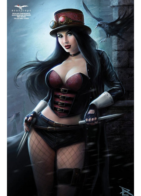 Pierluigi Abbondanza - 2023 Diamond Retailer May Silver Collectible Cover - LE 299 - Zenescope Entertainment Inc