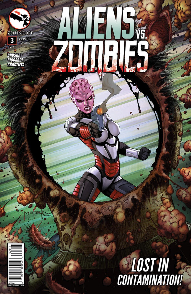 Aliens vs. Zombies #3 - AVZ03A Pick H1F - Zenescope Entertainment Inc