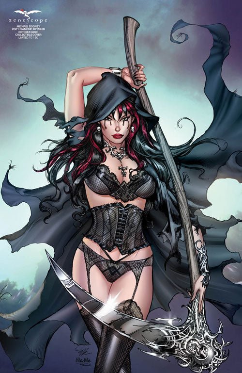 Michael Dooney - 2021 Diamond Retailer October Gold Collectible Cover - LE 150 - BELLEHHF - Zenescope Entertainment Inc