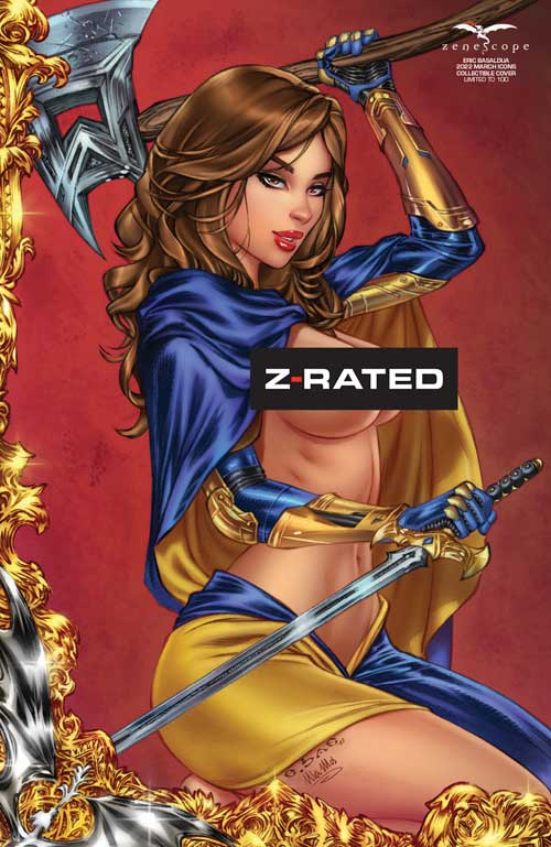 Eric Basaldua - 2022 March Icons Collectible Cover - LE 100 - BELLEQOSH Archive Pick AN3 - Zenescope Entertainment Inc