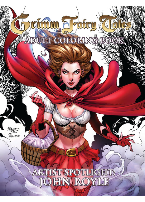 Grimm Fairy Tales Adult Coloring Book 2 - Artist Spotlight - John Royle - GFTJRCOLORVOL2 PICK H3J / 450 - Zenescope Entertainment Inc