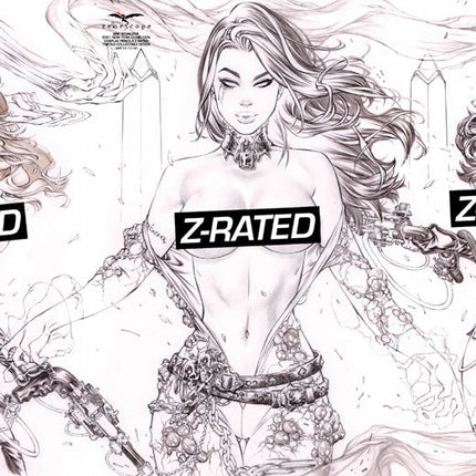 Eric Basaldua - 2021 NYCC B&W Z-Rated Cosplay Trifold Collectible Cover LE 50 - GFTV252I Pick AR3 - Zenescope Entertainment Inc