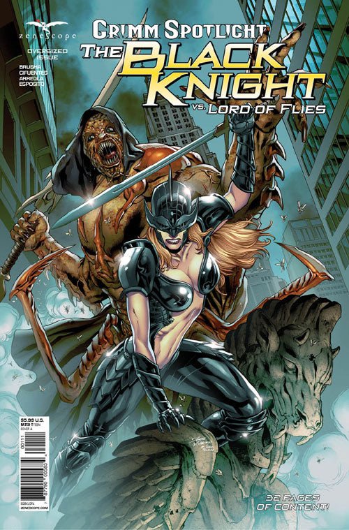 Grimm Spotlight: Black Knight vs Lord of Flies - GSBKLOFA Pick B3J - Zenescope Entertainment Inc