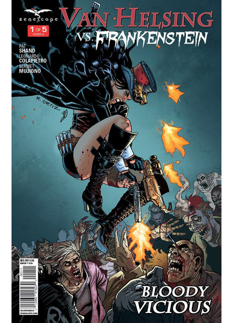 Van Helsing vs. Frankenstein #1 - HELVSFRANK01A - Zenescope Entertainment Inc