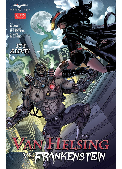 Van Helsing vs. Frankenstein #3 - HELVSFRANK03A PICK K3B - Zenescope Entertainment Inc