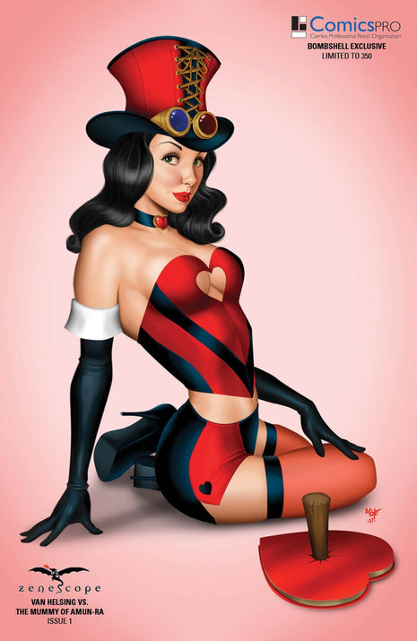 Van Helsing vs. The Mummy of Amun-Ra #1 - Cover E - LE 350 - HELVSMUMMY01E - Zenescope Entertainment Inc