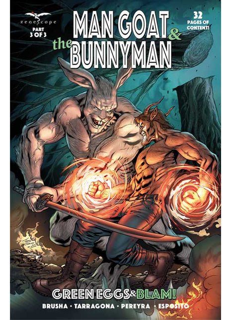 Man Goat & the Bunnyman: Green Eggs and BLAM #3 - MGBMGEB03A Pick C3O - Zenescope Entertainment Inc