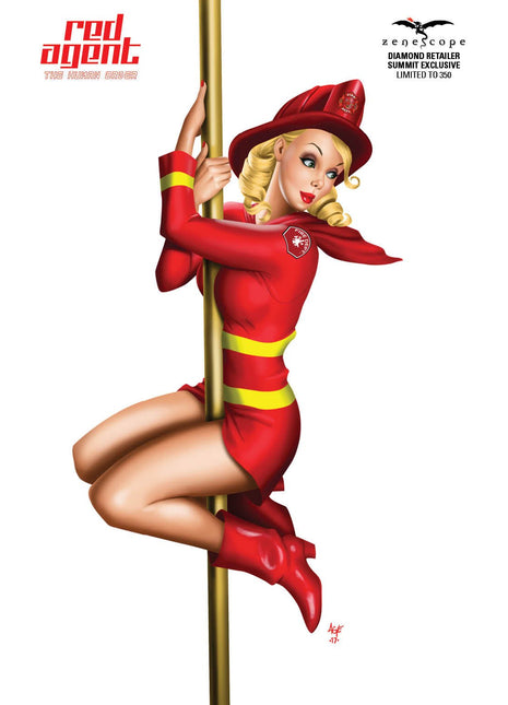 Red Agent: The Human Order #4 - Cover E - LE 350 - RAHO04E Pick AM4 - Zenescope Entertainment Inc