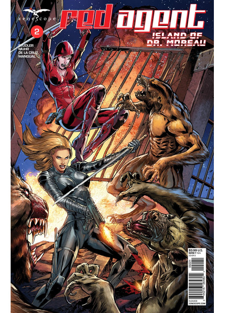 Red Agent: Island of Dr. Moreau #2 - RAIDM02B Pick B1A - Zenescope Entertainment Inc