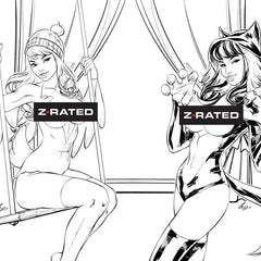 Elias Chatzoudis - 2022 SDCC Black & White Z-Rated Cosplay Wraparound Collectible Cover - LE 25 - RHHODG Pick AI3 - Zenescope Entertainment Inc