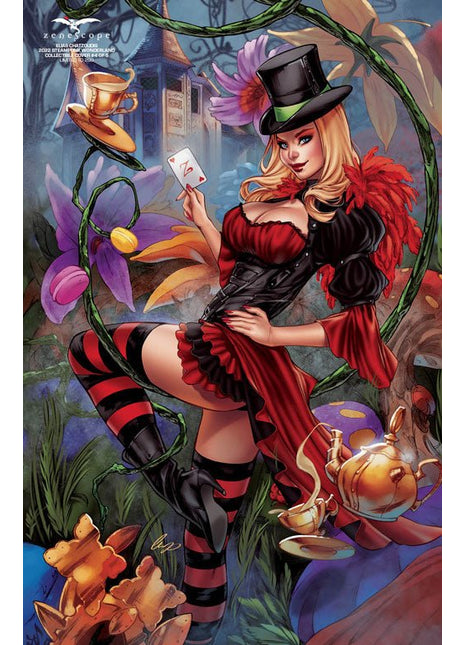Elias Chatzoudis - 2022 Steampunk Wonderland Collectible Cover #4 of 5 - LE 299 - RHHSHM Pick AN2 - Zenescope Entertainment Inc