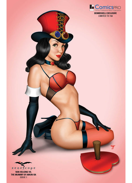 Van Helsing vs. The Mummy of Amun-Ra #1 - Cover F - LE 150 - VHVM01F Pick AO3 - Zenescope Entertainment Inc