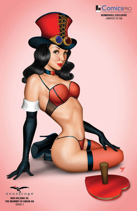 Van Helsing vs. The Mummy of Amun-Ra #1 - Cover F - LE 150 - VHVM01F Pick AO3 - Zenescope Entertainment Inc