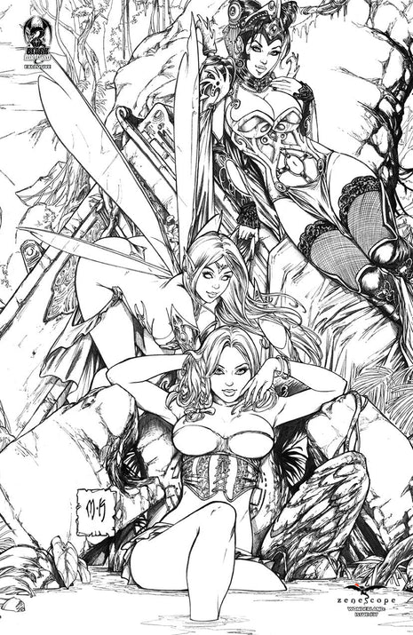 Wonderland #17 - Cover E - LE 100 - WONDER17E PICK I3D - Zenescope Entertainment Inc